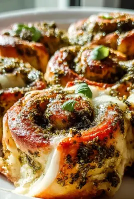 Pizzaschnecken mit Pesto & Mozzarella: Einfach & Lecker!