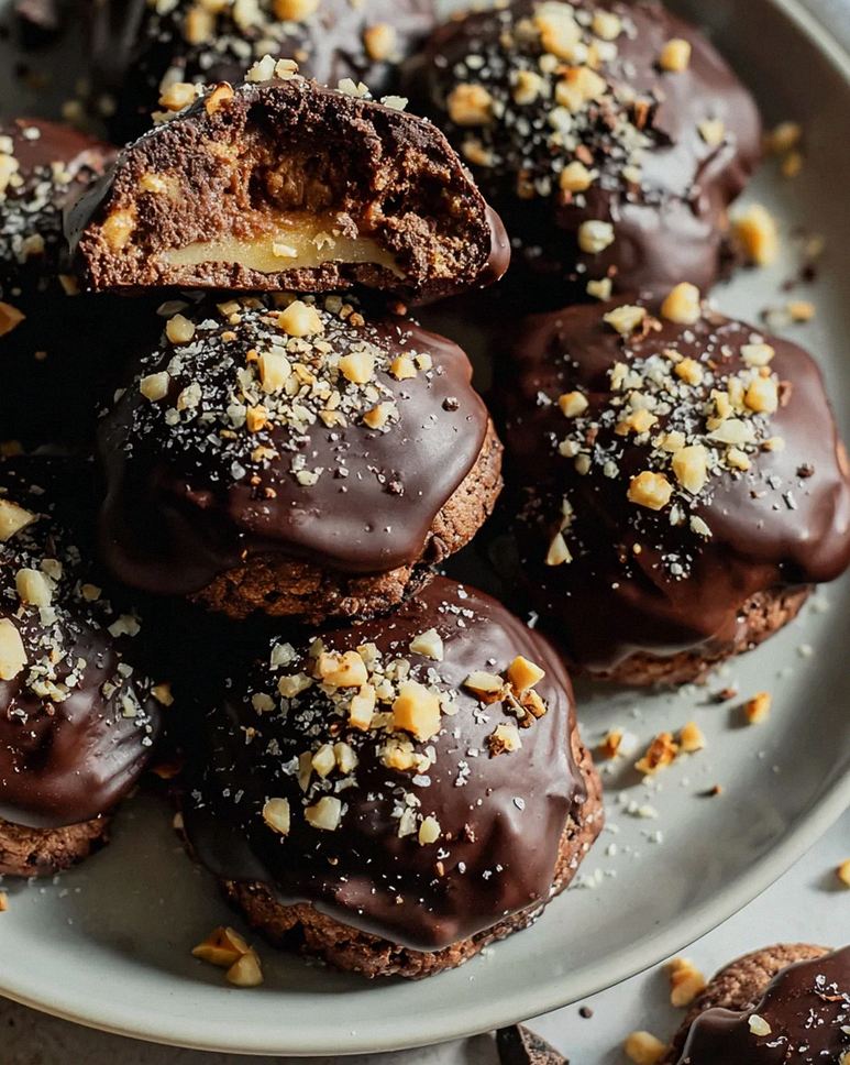 Rocher Plätzchen: Nougat-Schoko Weihnachtskekse für Genießer