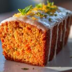 Saftiger Nussfreier Karottenkuchen mit Zitronenglasur