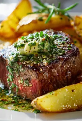 Saftiges Steak mit Kräuterbutter & knusprigen Grillkartoffeln