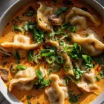 Schnelle Kokos Curry Suppe mit Klößchen