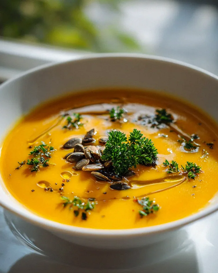 Schnelle Kürbissuppe mit gerösteten Kernen – extra lecker! – Schritt 2
