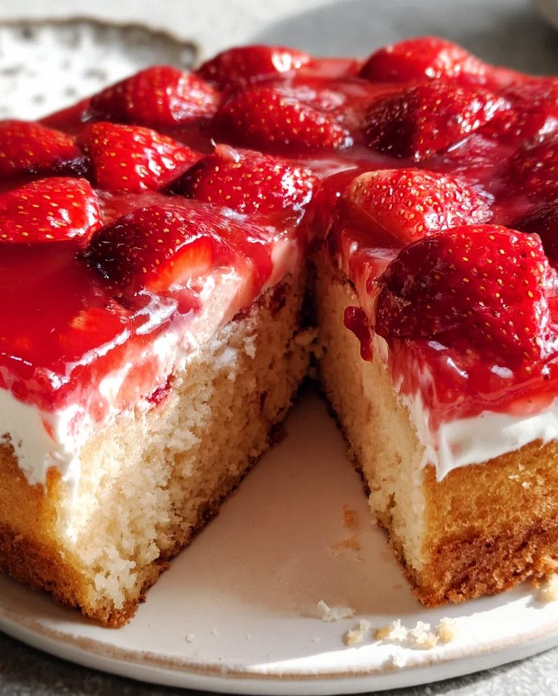 Schneller Erdbeerkuchen mit Schmand – Schritt 1