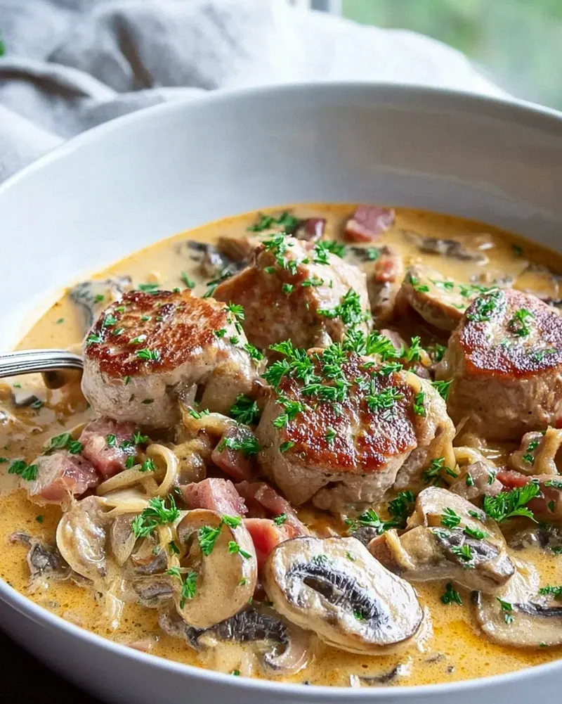 Schneller Filettopf: Rinderfilet & Champignons in Sahnesoße