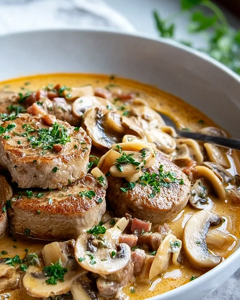 Schneller Filettopf: Rinderfilet & Champignons in Sahnesoße – Schritt 2