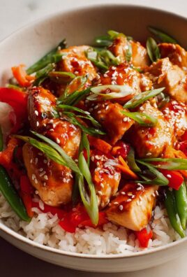 Spicy Honey Sriracha Chicken Rice Bowls – Ein Genuss!