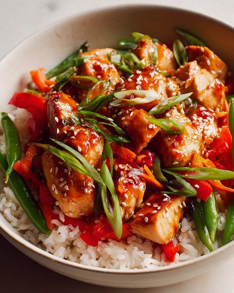Spicy Honey Sriracha Chicken Rice Bowls – Ein Genuss! – Schritt 1