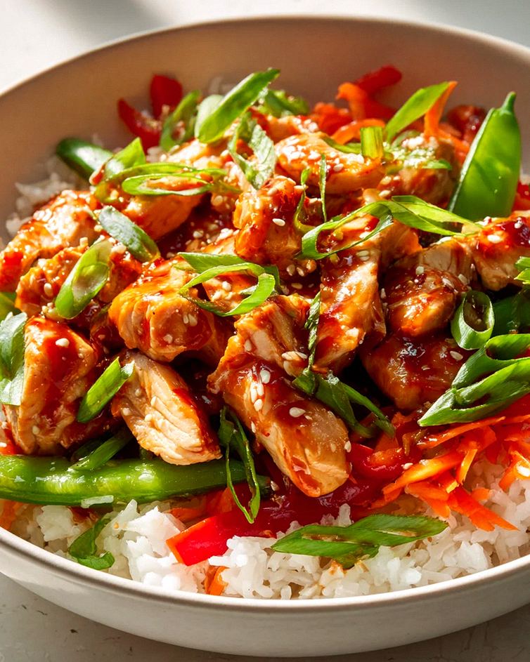 Spicy Honey Sriracha Chicken Rice Bowls – Ein Genuss! – Schritt 2