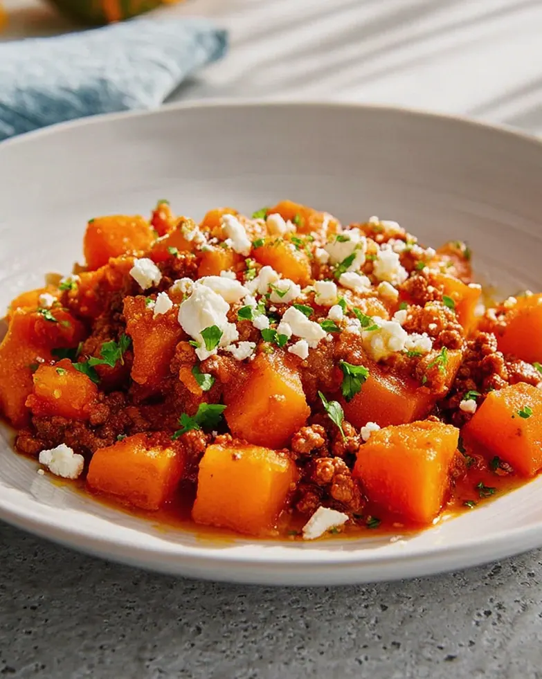 Spicy Pumpkin Ground Beef Skillet – Quick & Delicious! – Schritt 1