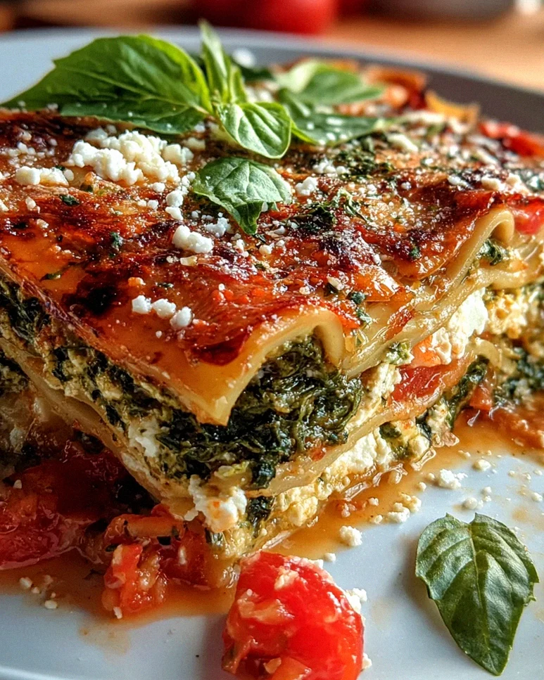 Spinatlasagne mit Feta und Tomaten – Schritt 2