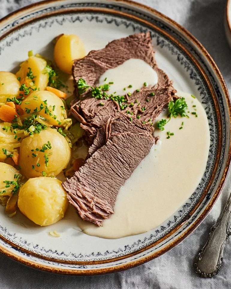 Tafelspitz mit Meerrettichsoße