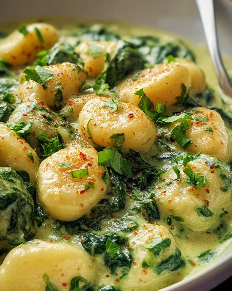 Vegane Gnocchi mit cremiger Spinatsauce – Schritt 2