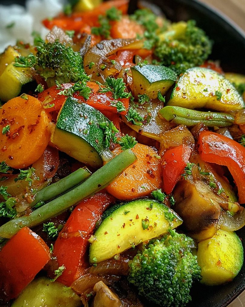 Vegetarische Gemüsepfanne – Schritt 2