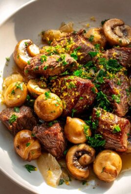Weihnachtliche Champignon-Pfanne