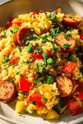 Wurst Reis Pfanne: Schnell, einfach & unglaublich lecker!