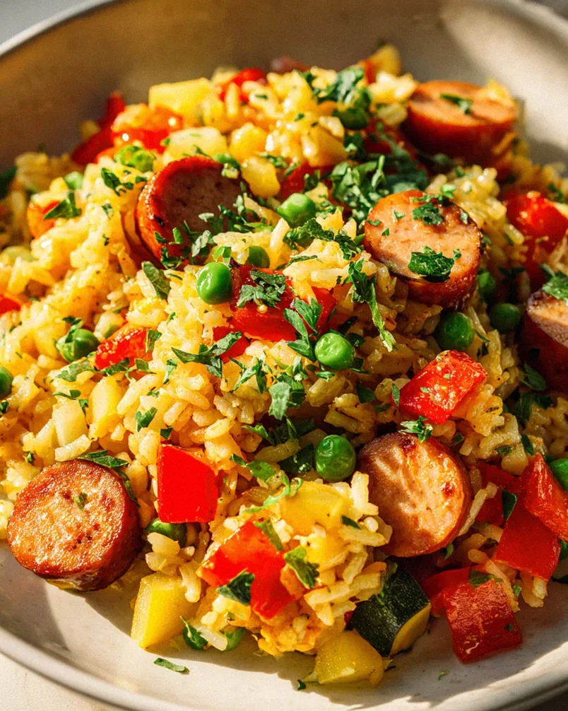 Wurst Reis Pfanne: Schnell, einfach & unglaublich lecker! – Schritt 1