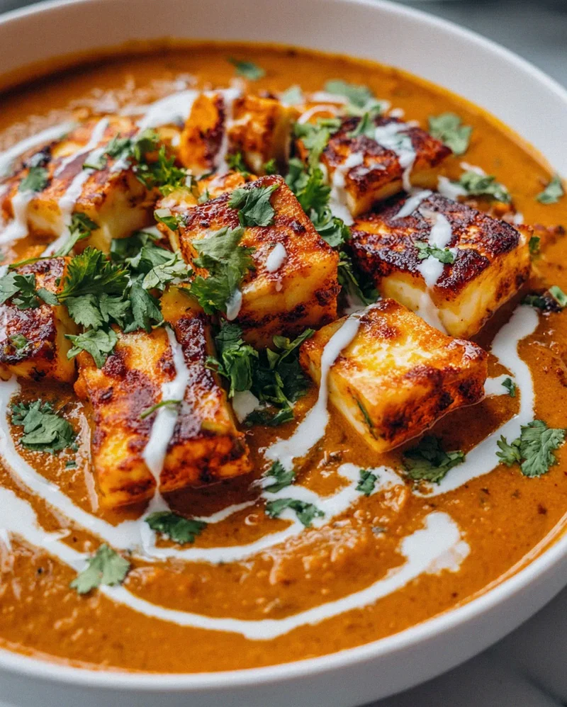Zartes Halloumi-Makhani mit Cashewcreme – Schritt 1