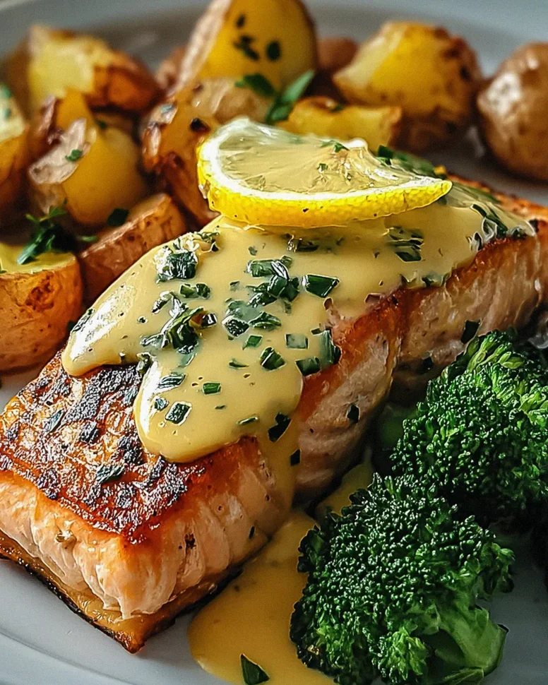 Zitronenbutterlachs mit knusprigen Kartoffeln und Brokkoli – Schritt 2